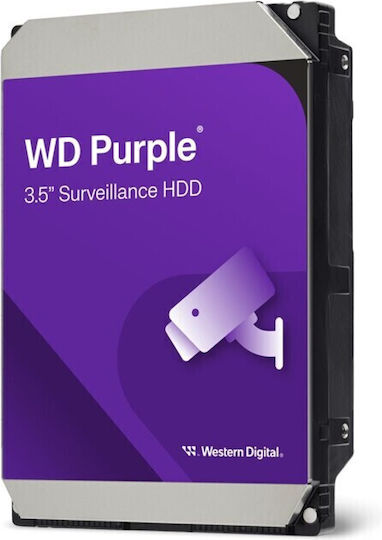 Western Digital Purple 2TB HDD Σκληρός Δίσκος 3.5" SATA III 5400rpm με 64MB Cache για Desktop WD23PURZ