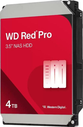 Western Digital Red Pro 4TB HDD Hard Drive 3.5" SATA III 7200rpm with 256MB Cache for NAS WD4005FFBX