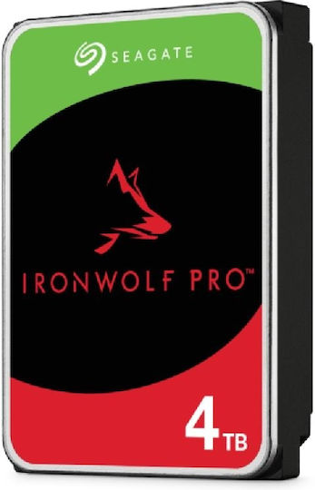 Seagate Ironwolf Pro 4TB HDD Hard Drive 3.5" SATA III 7200rpm with 256MB Cache for NAS ST4000NT001