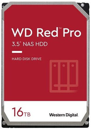 Western Digital Red Pro 16TB HDD Hard Drive 3.5" SATA III 7200rpm with 512MB Cache for NAS WD161KFGX