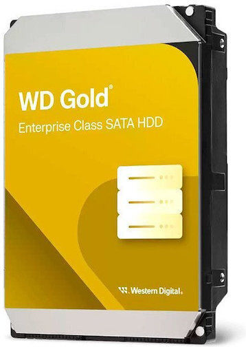 Western Digital Gold 20TB HDD Σκληρός Δίσκος 3.5" SATA III 7200rpm με 512MB Cache για Server / Καταγραφικό WD203KRYZ