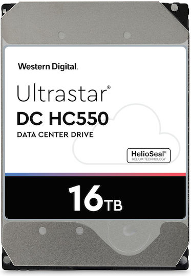Western Digital Ultrastar DC HC550 16TB HDD Σκληρός Δίσκος 3.5" SAS 3.0 7200rpm με 512MB Cache για Desktop 0F38357