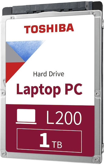Toshiba L200 1TB HDD Σκληρός Δίσκος 2.5" SATA III 5400rpm με 128MB Cache για Laptop / Desktop HDWL110UZSVA