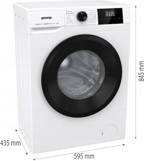Gorenje Πλυντήριο Ρούχων 6kg με Τεχνολογία Ατμού 1200 Στροφών W3NGPI62SBS/PL