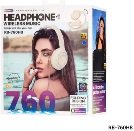 Remax RB-760HB Fără fir Bluetooth Over Ear Căști cu 7 ore de Funcționare Albe