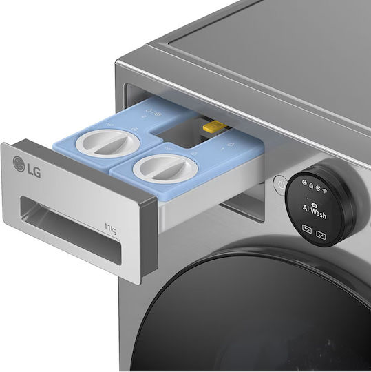 LG Waschmaschine 11kg mit Dampftechnologie 1400 Umdrehungen Silber F4X7511TSB