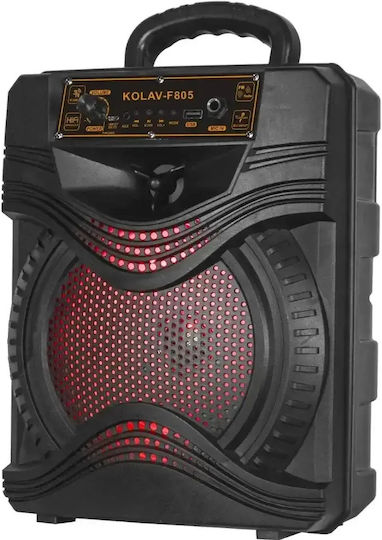Arrango Karaoke Speaker with Wireless Microphone and Lighting Effects AC79336 Black