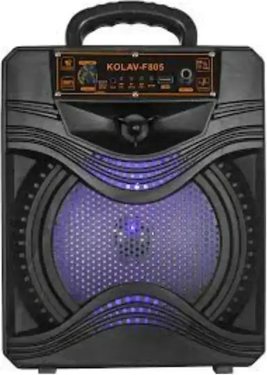 Arrango Karaoke Speaker with Wireless Microphone and Lighting Effects AC79336 Black