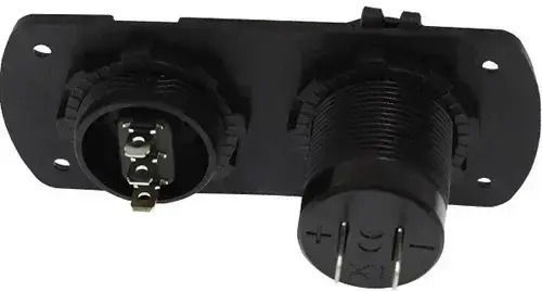 Dual Car USB Charger 12V Built-In Panel Switch Base Carsun Ee6020