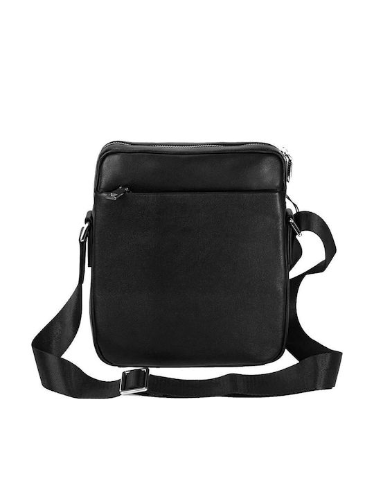 Leather Men's Bag Shoulder / Crossbody Black