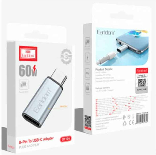 Earldom Et-ot104 8-pin To Usb-c Adapter