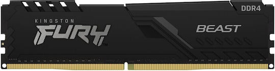 Kingston FURY Beast DDR4 64GB RAM with 4x16GB Modules and Speed 3200 for Desktop
