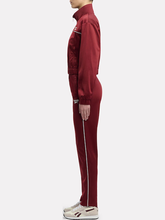 Piping Sweatpants Set Classic Burgundy