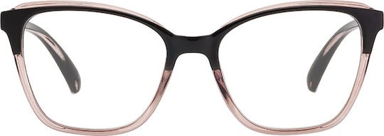 Brilo Women's Reading Glasses +1.50 in Black color BR112BLGR1.50