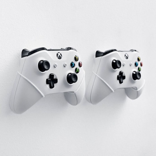 Floating Grip Xbox Controller Wall Mount Βάση Φόρτισης για 2 χειριστήρια XBOX One Λευκή