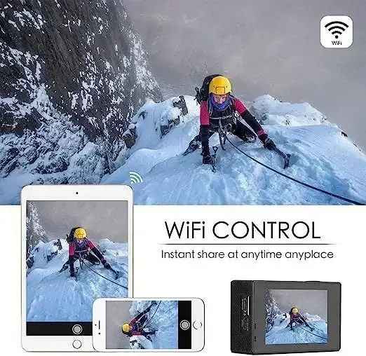 QY-09K Action Camera HD (720p) Υποβρύχια (με Θήκη) και Wi-Fi Μαύρη