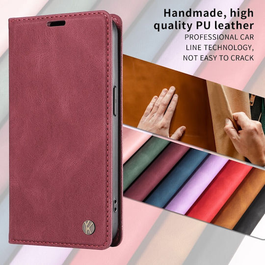 Yikatu Book Μπορντό (Xiaomi 15T Pro)
