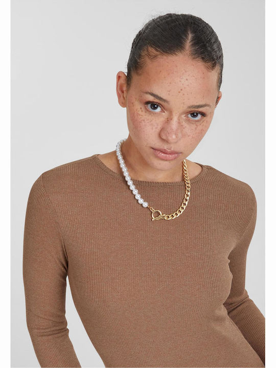 Midi Kleid Dark Khaki