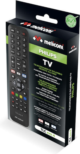 Meliconi Συμβατό Τηλεχειριστήριο Τηλεοράσεις Philips Tlc Evo 4 808044