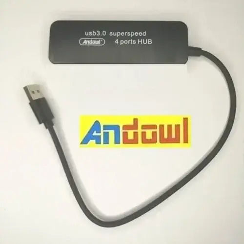 Andowl Hub USB 4 Porturi USB 3.0 Negru Q-hu302
