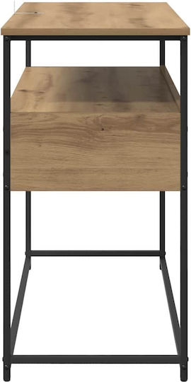 Κονσόλα από Ξύλο & Μέταλλο Artisan Oak Μ100xΠ40xΥ75εκ.