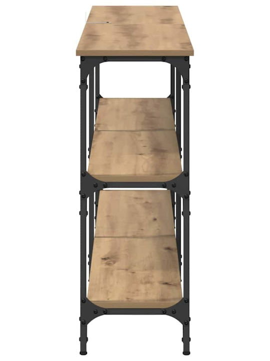 Κονσόλα από Ξύλο & Μέταλλο Artisan Oak Μ150xΠ29xΥ75εκ.