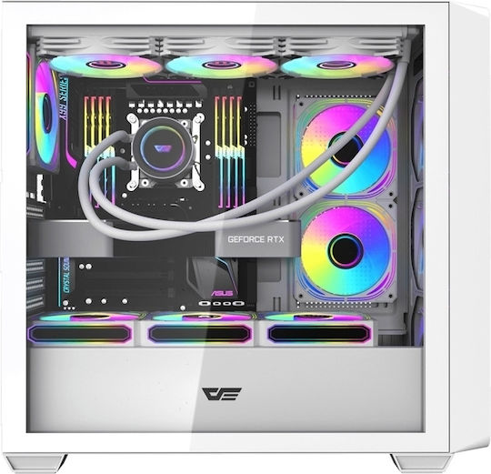 Darkflash DS900WD Midi Tower Компютърна кутия Бял