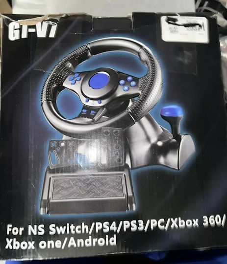 GT-V7 Τιμονιέρα με Πετάλια για PC / PS3 / XBOX 360 / XBOX One