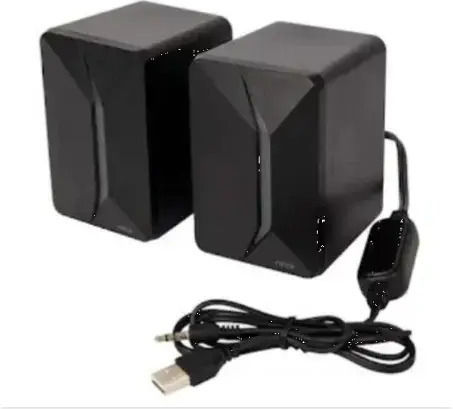 Arrango ASM76665 Computerlautsprecher 2.0 mit RGB-Beleuchtung und Leistung 6W in Mehrfarbig Farbe