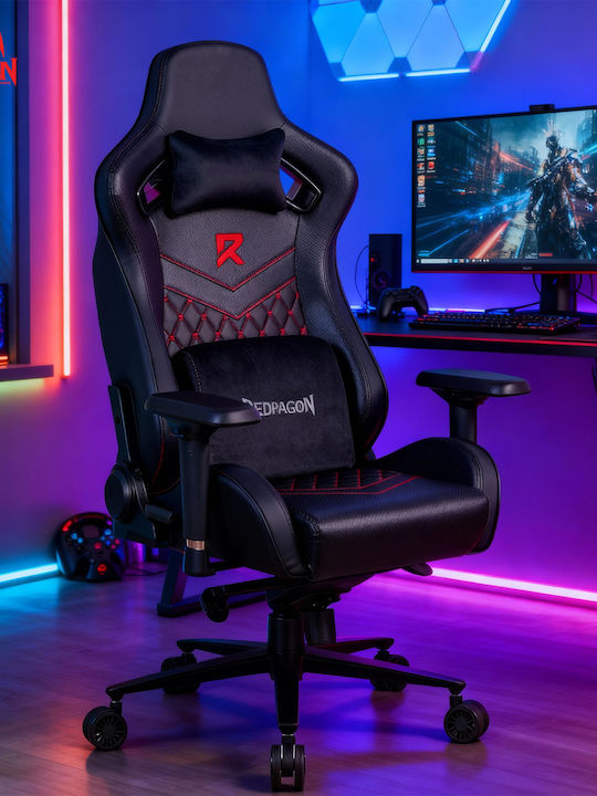 Redragon C506 Artificial Leather Gaming Chair with Adjustable Arms Black