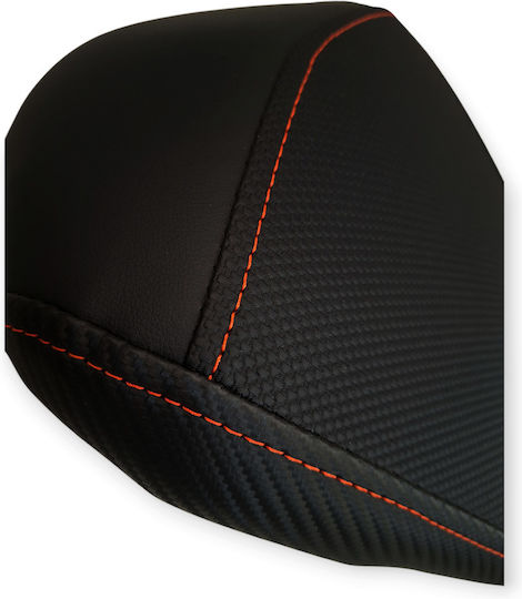 Ktm Duke200 '13 Anti-Slip Seat Cover Orange Stitches