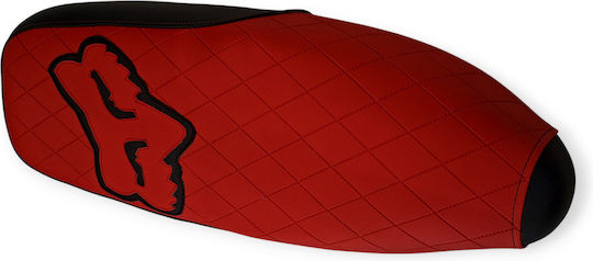 Honda Glx Quilted Baklava Motorcycle Seat Cover Red Stitches Fox Logo