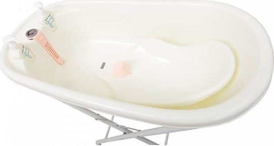 Cangaroo Baby Bath with Stand Bubble with Thermometer White