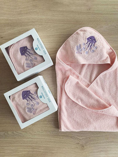 Sunshine Baby Hooded Towel Pink 75x75cm