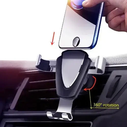 Andowl Car Mobile Mount with Adjustable Hooks Red