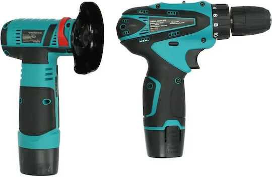 Σετ Γωνιακός Τροχός & Κατσαβίδι Brushless 48V με 2 Μπαταρίες και Θήκη