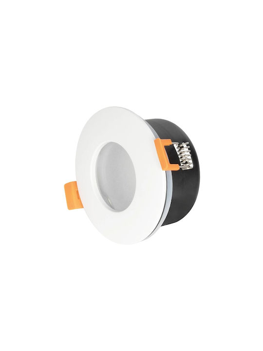 kelvo Metalic Cadru pentru Spoturi GU10 Alb 8.5x8.5cm. 1buc kelvo Metalic Cadru pentru Spoturi GU10 Alb 8.5x8.5cm. 1buc