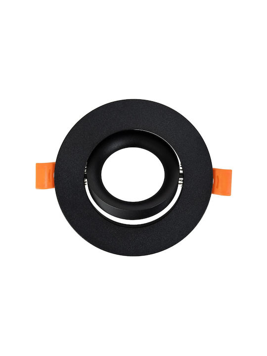 kelvo Metallic Frame for Spot GU10 Black 10.5x10.5cm. 1pcs