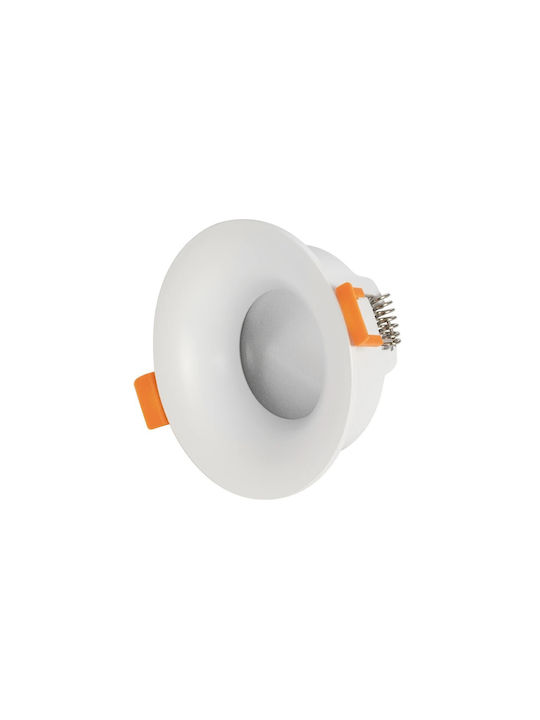 kelvo Metalic Cadru pentru Spoturi GU10 Alb 8.5x8.5cm. 1buc kelvo Metalic Cadru pentru Spoturi GU10 Alb 8.5x8.5cm. 1buc