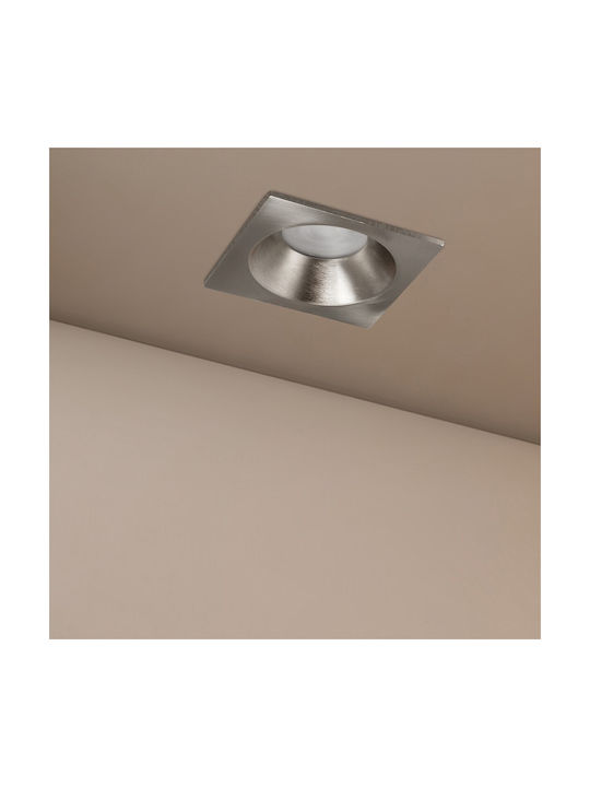 kelvo Metalic Cadru pentru Spoturi GU10 Argintiu 8.5x8.5cm. 1buc kelvo Metalic Cadru pentru Spoturi GU10 Argintiu 8.5x8.5cm. 1buc