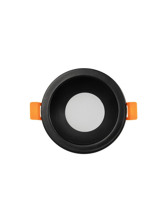 kelvo Μεταλλικό Πλαίσιο για Σποτ GU10 Μαύρο 8.5x8.5εκ. 1τμχ