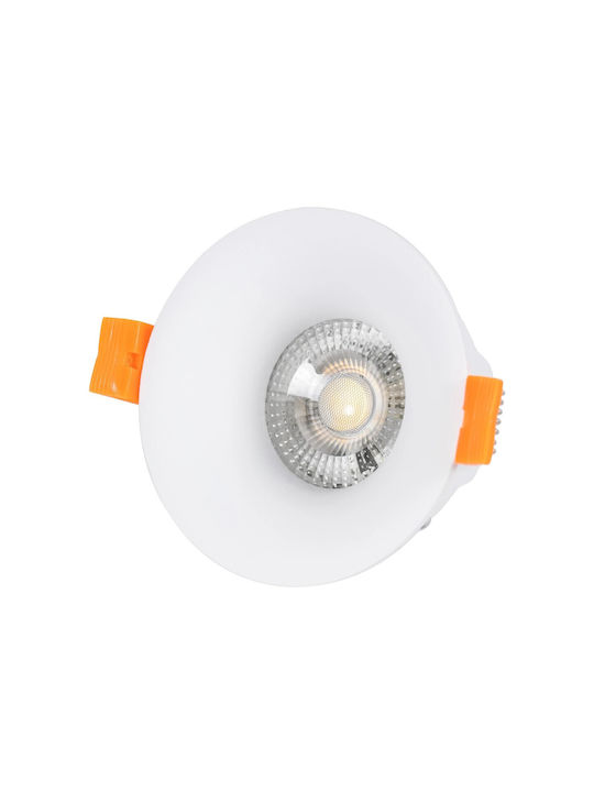kelvo Μεταλλικό Πλαίσιο για Σποτ GU10 Λευκό 8.5x8.5εκ. 1τμχ