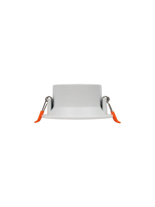 kelvo Delta Металик Рамка за Спот GU10 Бял 8.5x8.5см. 1бр