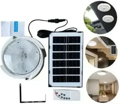 Suspendata Lampă Solară 20W Verde cu Fotocelulă și Telecomandă