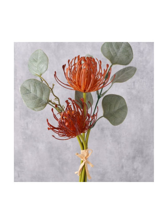 Künstlicher Blumenstrauß 35 cm Tiefer Orangerot