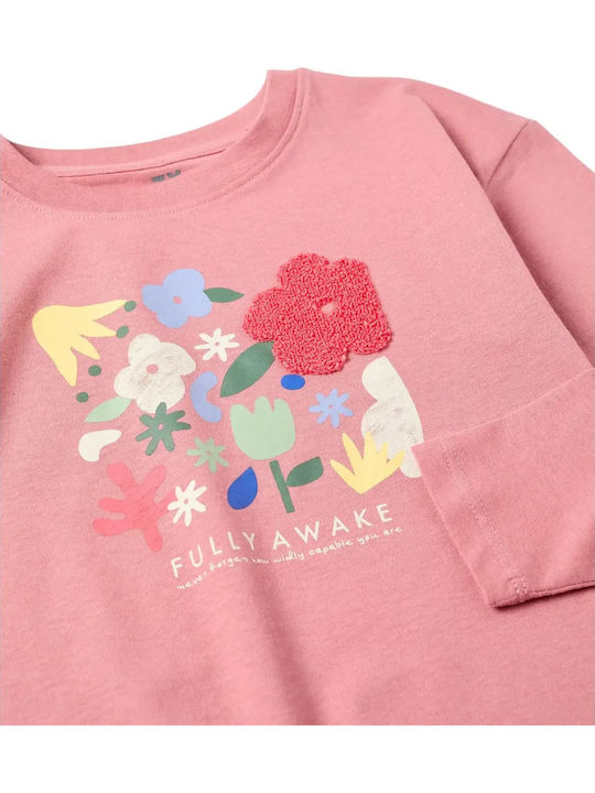 Kinderhemd Langarm Rosa