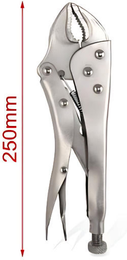 Long Jaw Hand Plier 250mm 10'' 9363667 Silver