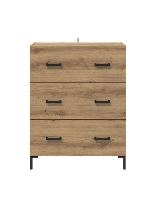 Comoda pentru Dormitor Stejar artizanal 69.5x34x90buc