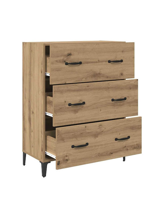 Comoda pentru Dormitor Stejar artizanal 69.5x34x90buc