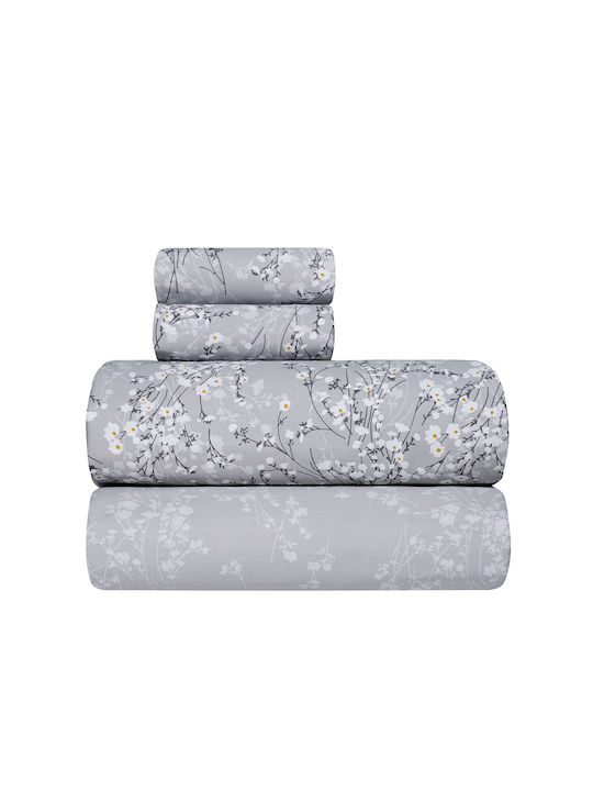 Kentia Stylish Meni Σετ Σεντόνια Υπέρδιπλα 240x270εκ. 22 (4τμχ)